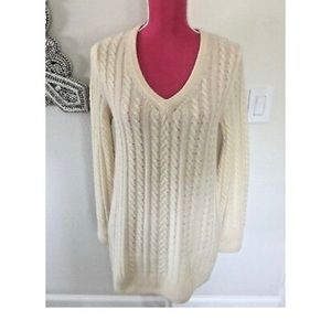 Equipment cable knit sweater